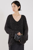 【COCUCA】ラメフェザーニット