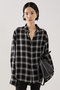 【REMI RELIEF】【別注】レーヨンツイルチェックシャツ ザ ストア バイシー/THE STORE by C' ブラック