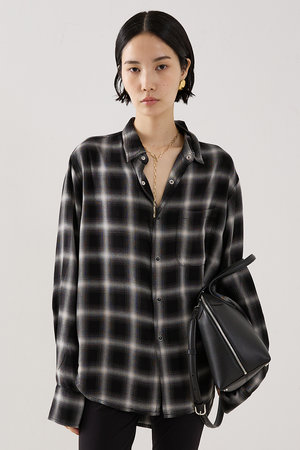 ザ ストア バイシー/THE STORE by C'の【予約販売】【REMI RELIEF】【別注】レーヨンツイルチェックシャツ(110400/110403)