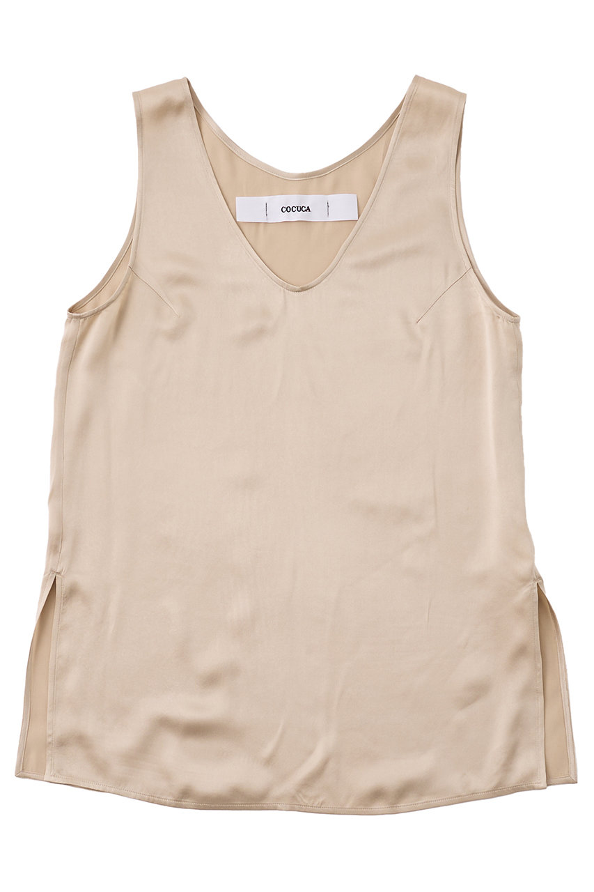 【COCUCA】シルクタンクトップ