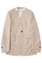 【予約販売】【COCUCA】ノーカラージャケット ザ ストア バイシー/THE STORE by C' ベージュ