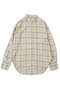 【予約販売】【REMI RELIEF】【別注】レーヨンツイルチェックシャツ2 ザ ストア バイシー/THE STORE by C' グレージュ