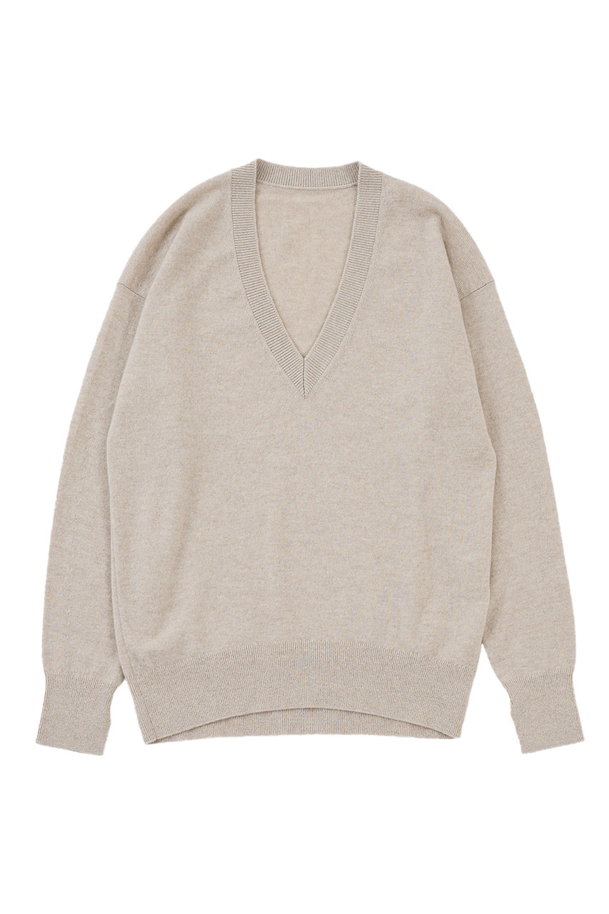 ザ ストア バイシー/THE STORE by C’の【予約販売】【COCUCA】エッセンシャルVネックニット(ベージュ/61537209000)