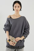【予約販売】【DENIM DELIGHT DAYS】【別注】オフショルダースエット ザ ストア バイシー/THE STORE by C’