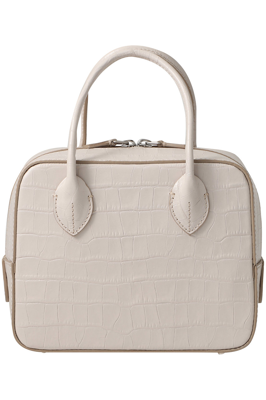 期間限定最終値下げ【限定】MAISON CANAUメゾンカナウボックスボストン MAISON CANAU(メゾン カナウ)｜【ELLE SHOP限定】CROCO BOX-BOSTON(S