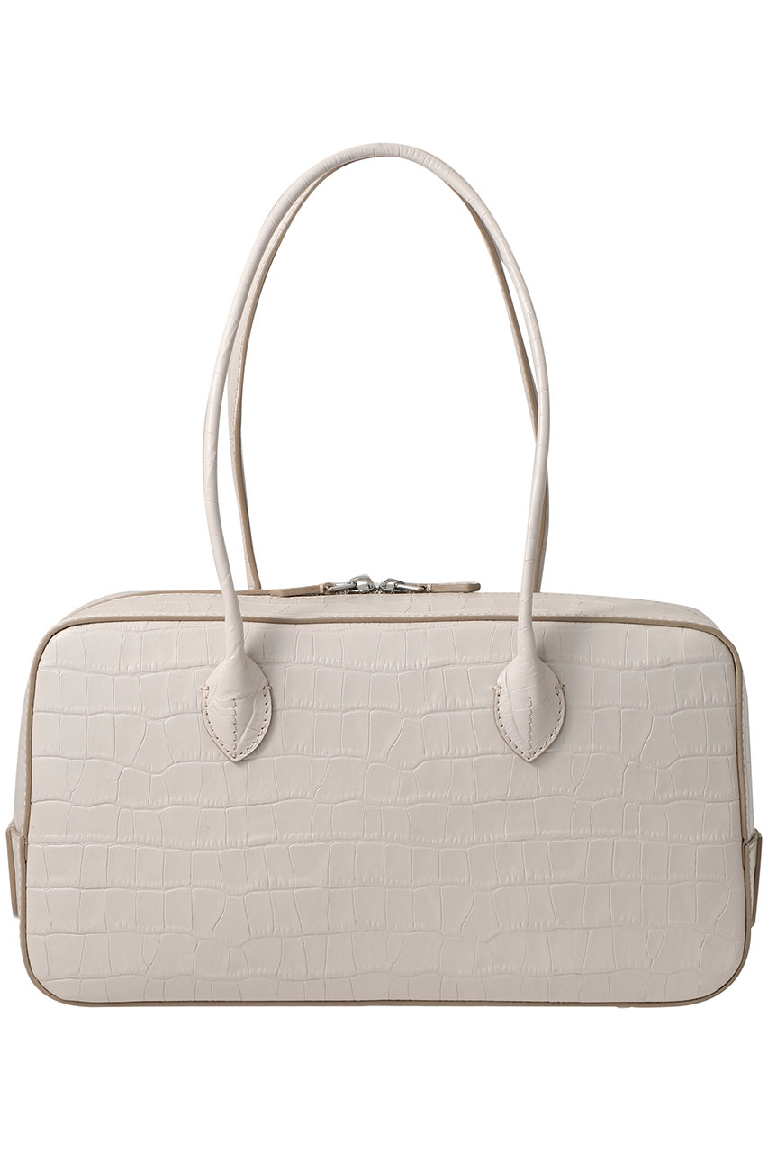 MAISON CANAU 【ELLE SHOP限定】CROCO EW BOX-BOSTON (アイボリー, F) メゾン カナウ ELLE SHOP MAISON CANAU 【ELLE SHOP限定】CROCO EW BOX-BOSTON (アイボリー, F) メゾン カナウ ELLE SHOP