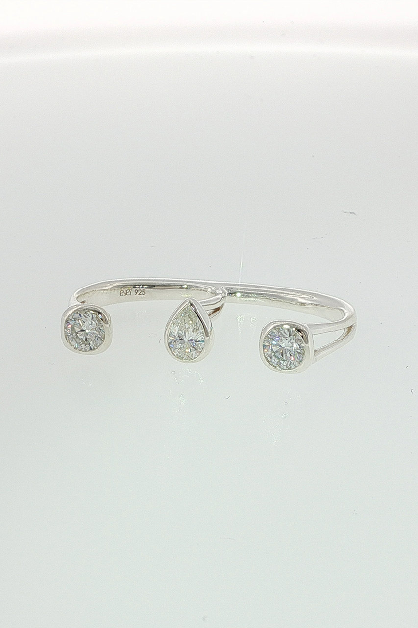 エネイ/ENEYの【受注生産】MINORI SV925 ダイヤモンドEリング(シルバー/034-01-4)