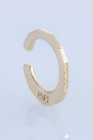 エネイ/ENEYのFULL MOON K10YG メレダイヤモンドイヤーカフ（片耳用）(150100/150102)