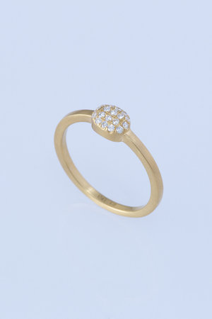 エネイ/ENEYの【受注生産】FULL MOON  K18YG　メレダイヤモンド リング(150400/150401)