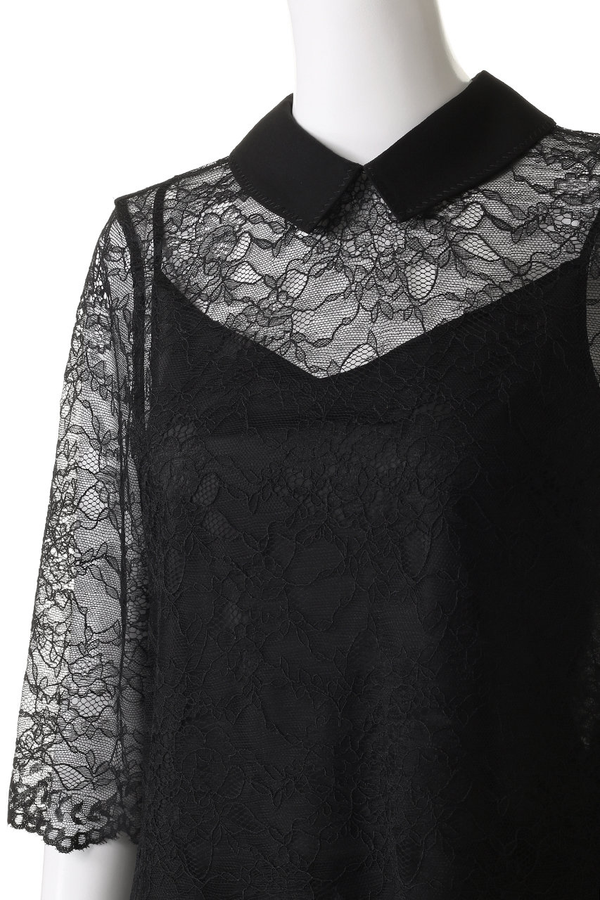 ☆Room no.8 ルームエイト レース ブラックブラウス ベルスリーブ ノーブル NOBLE ROOM NO.8/ルームエイト BLACK LEAVER LACE