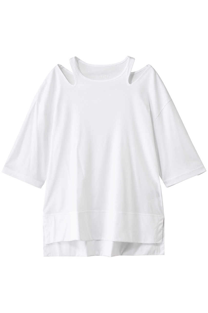 Room no.8 SMOOTH コットン ネックオープントップス (ホワイト, F) ルームエイト ELLE SHOP Room no.8 SMOOTH コットン ネックオープントップス (ホワイト, F) ルームエイト ELLE SHOP