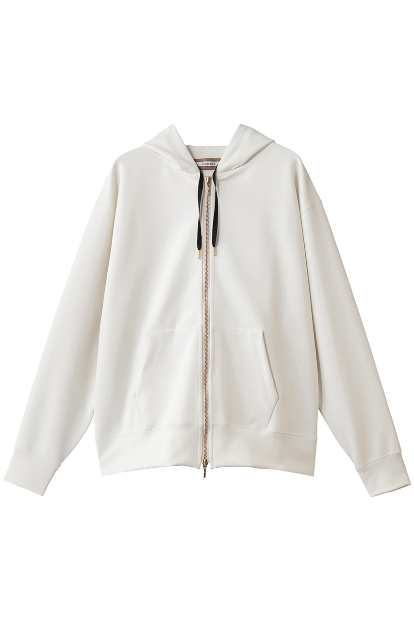Room no.8 AIR ジャージー ジップ アップ フーデッド トップス (オフホワイト, 1) ルームエイト ELLE SHOP Room no.8 AIR ジャージー ジップ アップ フーデッド トップス (オフホワイト, 1) ルームエイト ELLE SHOP