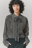 RAYON PRINT リボン シャツ