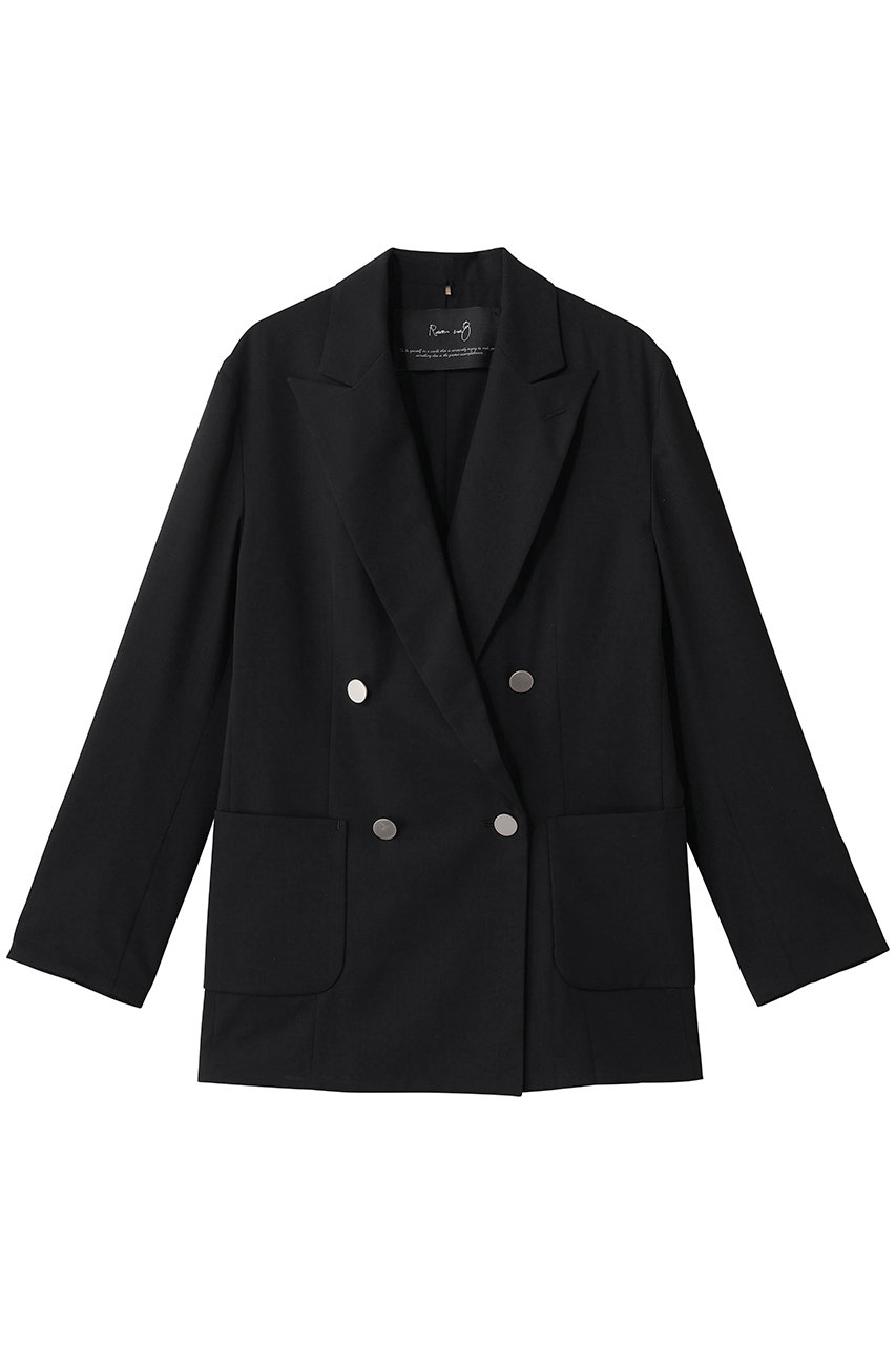 ルームエイト/Room no.8の【Room no.8 BLACK】SHEER TORO 4ボタン ブレスト ジャケット(ブラック/BR8B-49-5501)