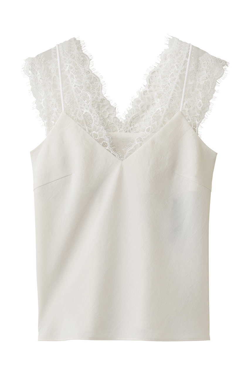 ルームエイト/Room no.8の【Room no.8 BLACK】VIN-SATIN  レース キャミ(クリーム/BR8S-206-19323)