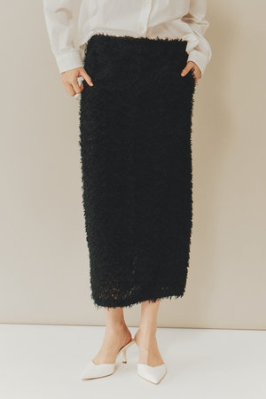 ルームエイト/Room no.8の【Room no.8 BLACK】シアー カットジャカード タイトスカート(110700/110703)