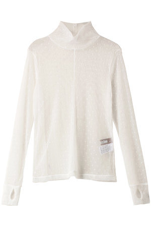 ルームエイト/Room no.8のドット メッシュ サムホール トップス(110400/110403)