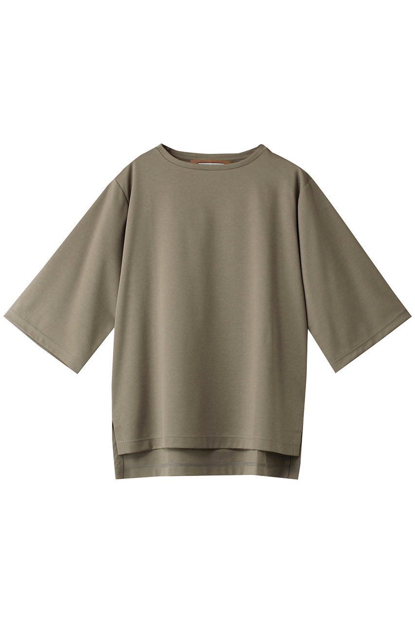 Room no.8 SUPIMA コットン ハーフスリーブトップス (カーキ, F) ルームエイト ELLE SHOP Room no.8 SUPIMA コットン ハーフスリーブトップス (カーキ, F) ルームエイト ELLE SHOP