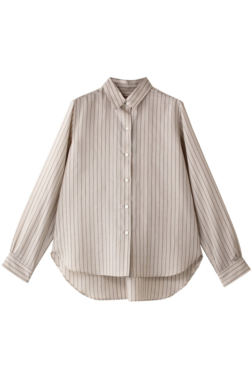 Room no.8 セルロース レッグ ストライプシャツ (エクリュ/ブラック, 2) ルームエイト ELLE SHOP Room no.8 セルロース レッグ ストライプシャツ (エクリュ/ブラック, 2) ルームエイト ELLE SHOP