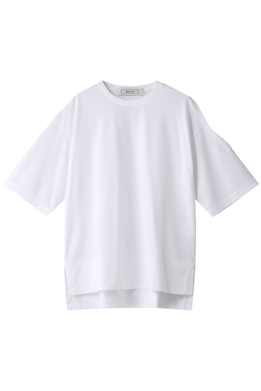 Room no.8 スーピマコットン ショルダースリットトップス (ホワイト, F) ルームエイト ELLE SHOP Room no.8 スーピマコットン ショルダースリットトップス (ホワイト, F) ルームエイト ELLE SHOP