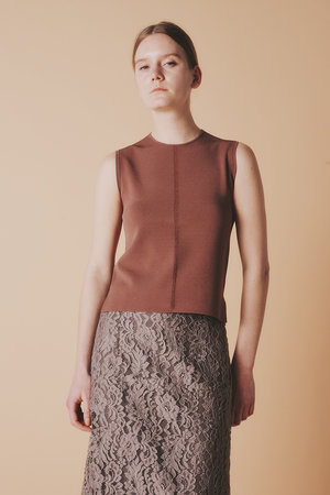 ルームエイト/Room no.8のニードル ノースリーブ トップス(110100/110101)