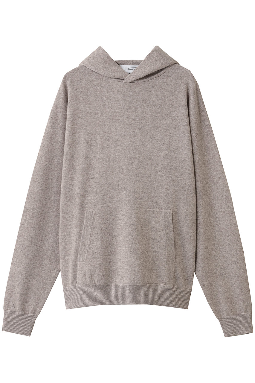 Room no.8 カシミヤ フーディ トップス (ベージュ, F) ルームエイト ELLE SHOP Room no.8 カシミヤ フーディ トップス (ベージュ, F) ルームエイト ELLE SHOP