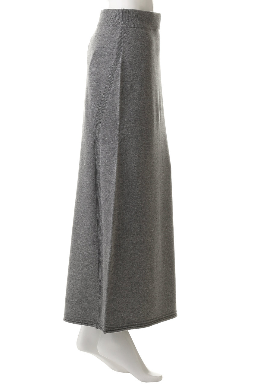 Room no.8(ルームエイト)｜カシミヤ ロング タイト スカート/グレー の