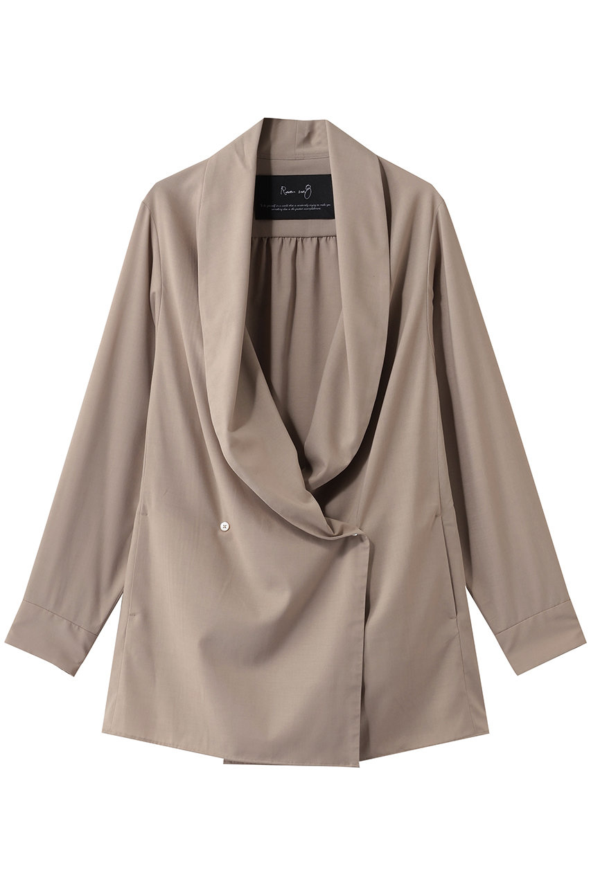 ルームエイト/Room no.8のTORO 2B DRAPE シャツ ジャケット(グレージュ/BYRS-002-69587)