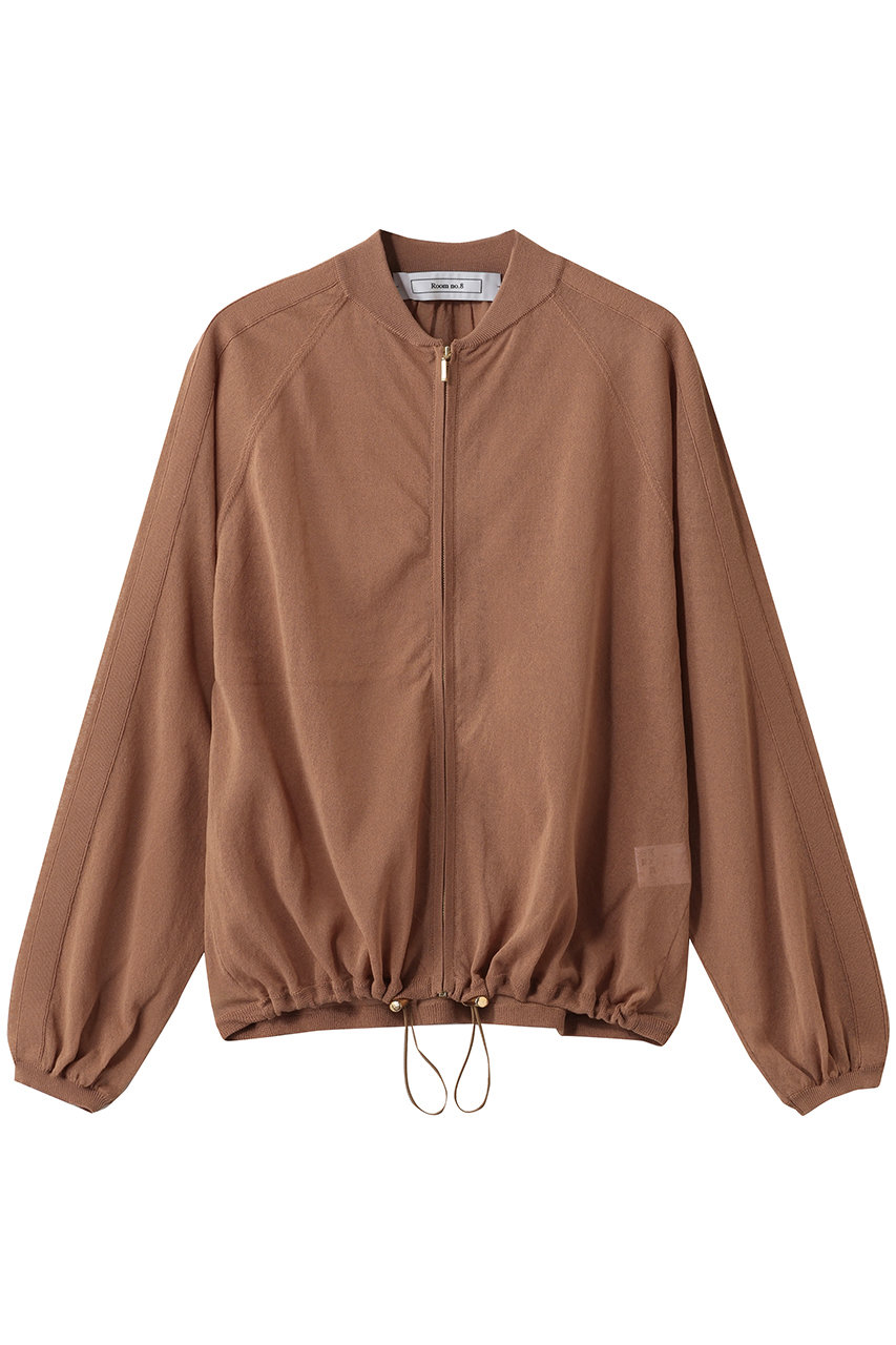 ルームエイト/Room no.8のCOTTON SHEER ZIP UP ブルゾン(スモークローズ/R8KN-257)