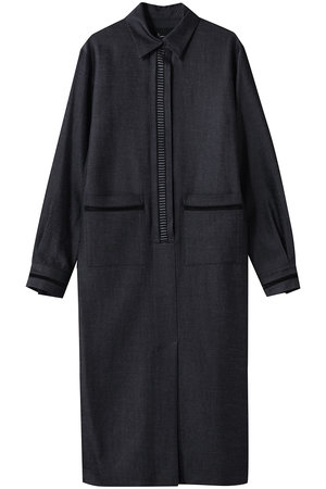 ルームエイト/Room no.8の【Room no.8 BLACK】TRIACETATE/TWILL COMBI LACE ドレス(110500/110503)