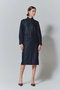【Room no.8 BLACK】TRIACETATE/TWILL COMBI LACE ドレス ルームエイト/Room no.8
