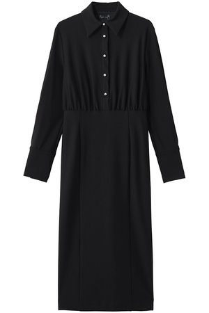 ルームエイト/Room no.8のAIR JERSEY パールボタン シャツドレス(110500/110503)