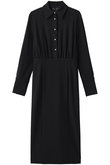 AIR JERSEY パールボタン シャツドレス