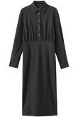 AIR JERSEY パールボタン シャツドレス