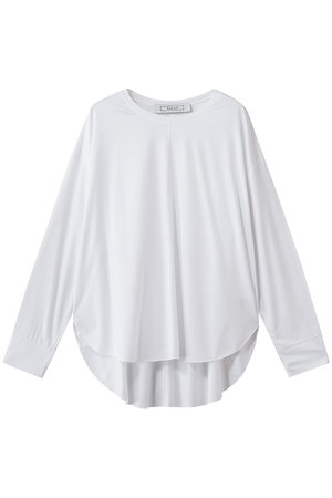 ルームエイト/Room no.8のテンセル ラウンドヘム ロングスリーブ　Tシャツ(110100/110103)