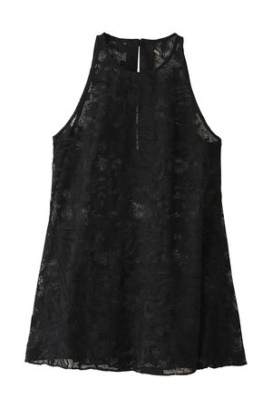 ルームエイト/Room no.8の【Room no.8 BLACK】ペイズリー レース バイアス トップス(110400/110401)