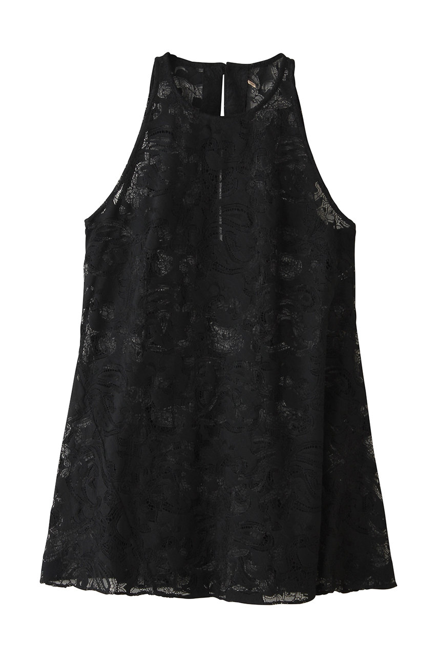 ルームエイト/Room no.8の【Room no.8 BLACK】ペイズリー レース バイアス トップス(ブラック/BR8S-216-18087S)