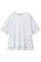 TENCEL ショルダー-スリット Tシャツ ルームエイト/Room no.8 ホワイト