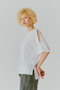 TENCEL ショルダースリット Tシャツ ルームエイト/Room no.8