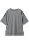 TENCEL ショルダー-スリット Tシャツ ルームエイト/Room no.8 グレー