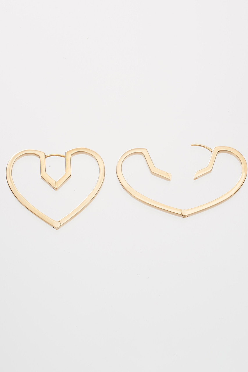 Hug Heart Hoop ピアス M