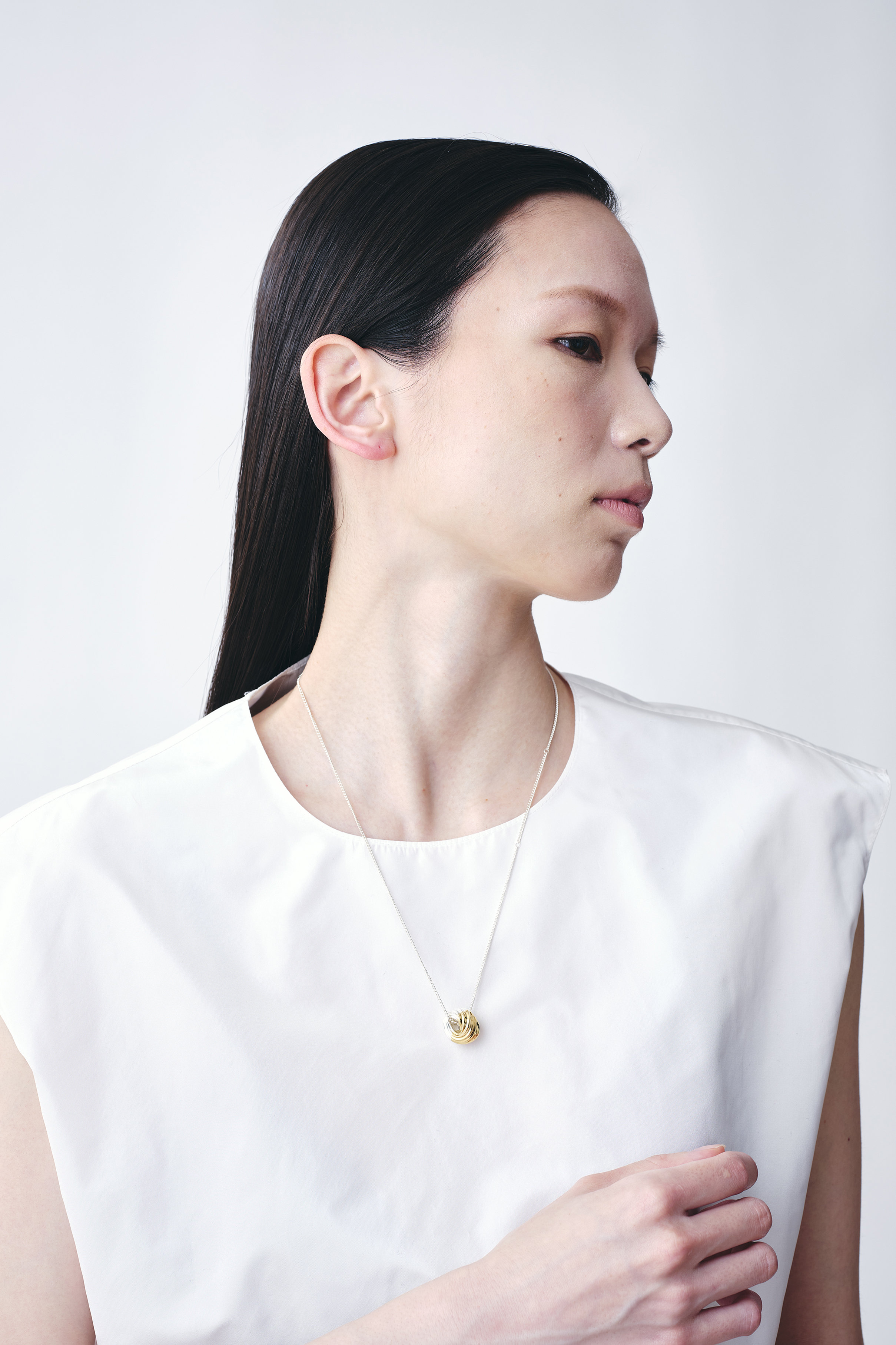 PLOW(プラウ)｜French ネックレス/ゴールド×シルバー の通販｜ELLESHOP 