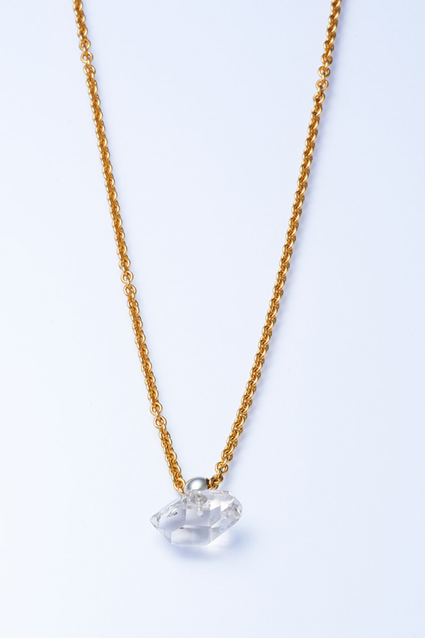 プラウ/PLOWのCord ネックレス 70cm -Gold-Charm Herkimer Quartz(ゴールド/NE2330101YNO/SM2330011SHQ)