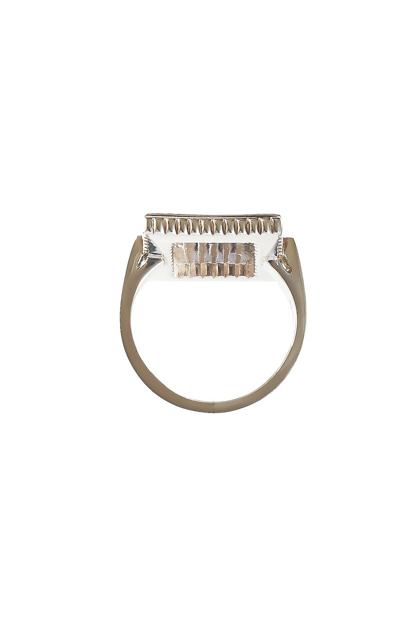 PLOW(プラウ)｜ Lettering Square リング/シルバー の通販｜ELLESHOP