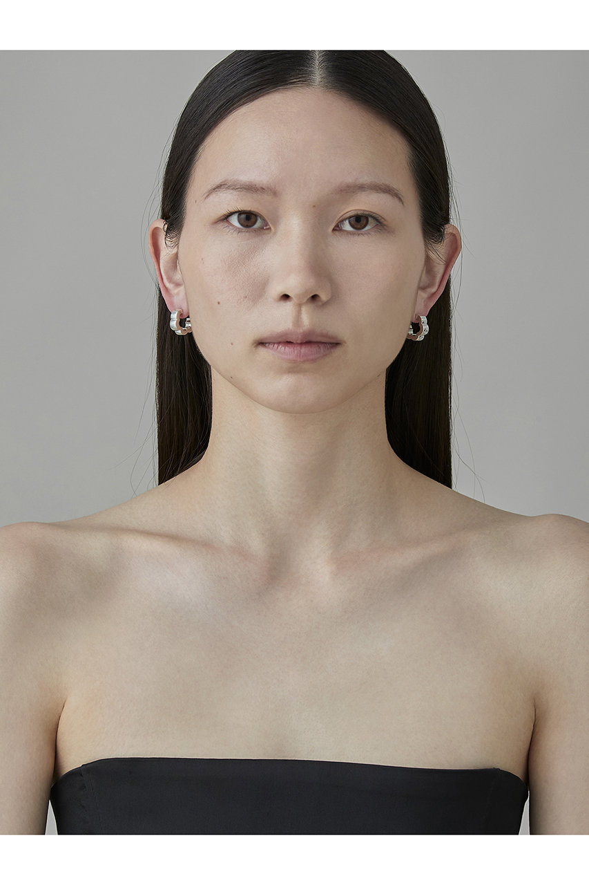 PLOW(プラウ)｜Flower Line ピアス（ペア）/シルバー の通販｜ELLESHOP