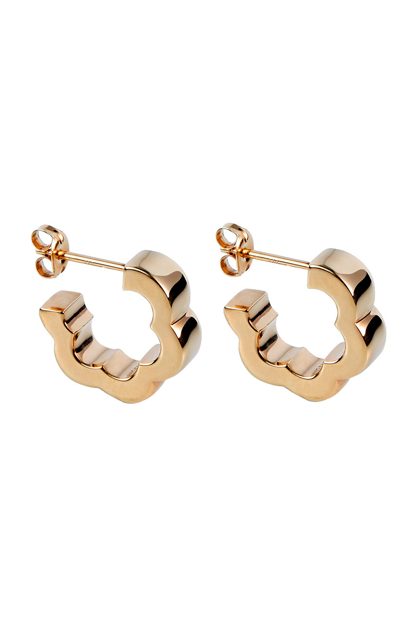 PLOW Flower Line ピアス(ペア) (ゴールド, F) プラウ ELLE SHOP PLOW Flower Line ピアス(ペア) (ゴールド, F) プラウ ELLE SHOP