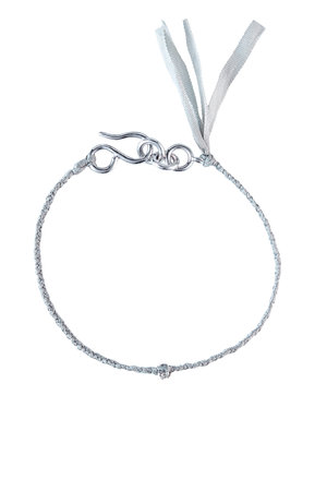 プラウ/PLOWのPure Silk ブレスレット（1粒ダイヤモンド付）(150300/150302)