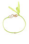 Pure Silk ブレスレット（1粒ダイヤモンド付） プラウ/PLOW イエローグリーン