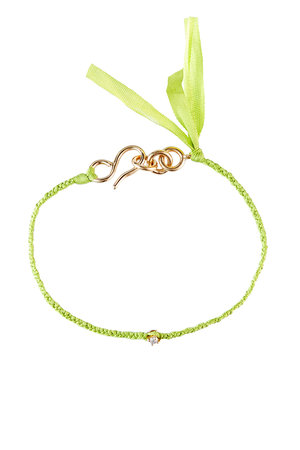 プラウ/PLOWのPure Silk ブレスレット（1粒ダイヤモンド付）(150300/150302)