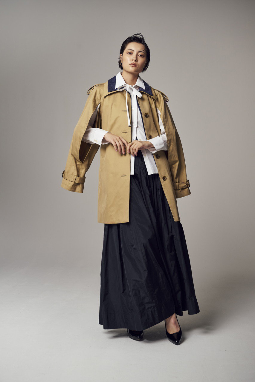 TEECHI(ティーチ)｜「ジャストキディングトレンチコート」チノコットン